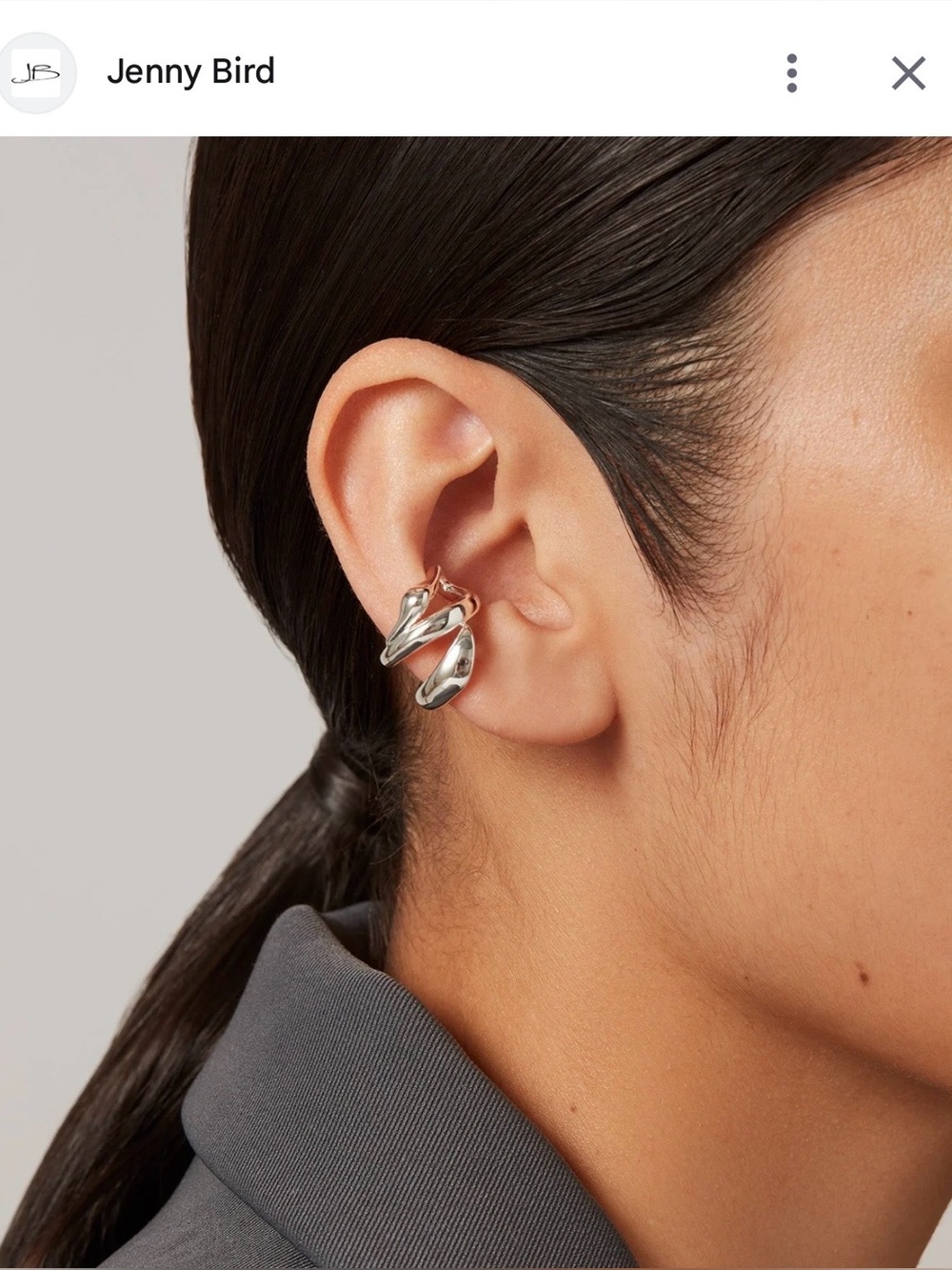 Jenny Bird Colette Silver Ear Cuff
